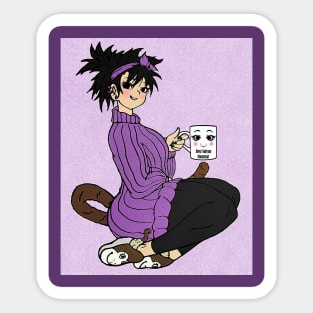 Best Saiyan Mamma Purple Sticker